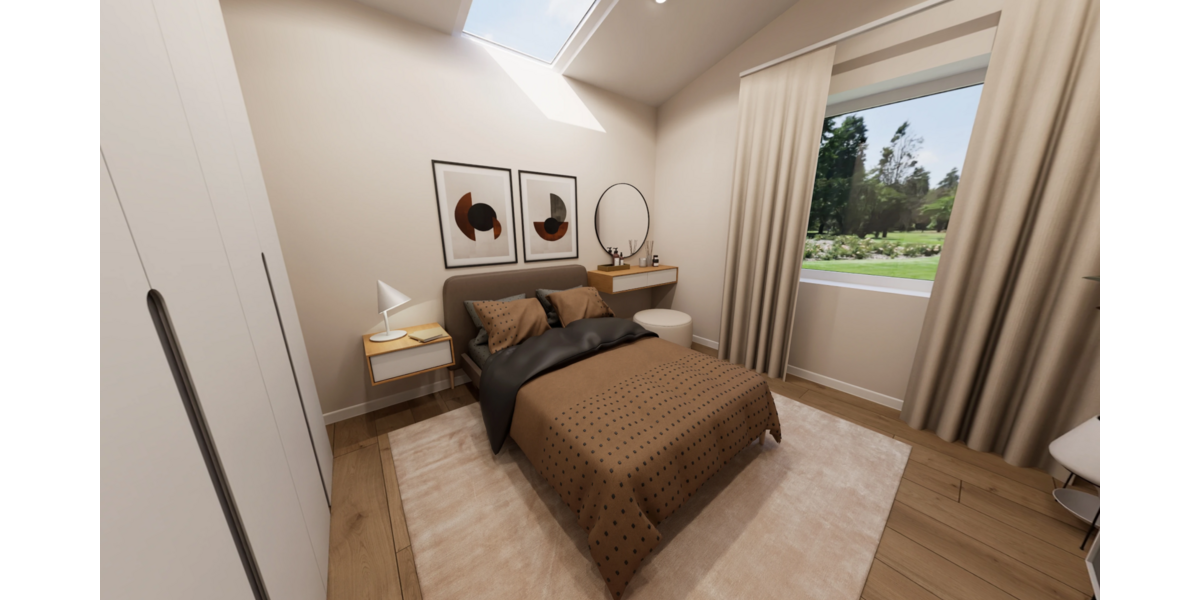 Dachgeschosswohnung Schlafzimmer