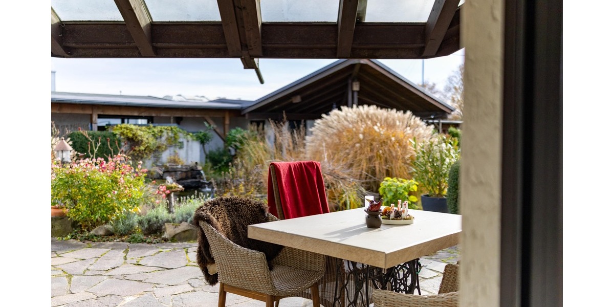Blick auf die Terrasse