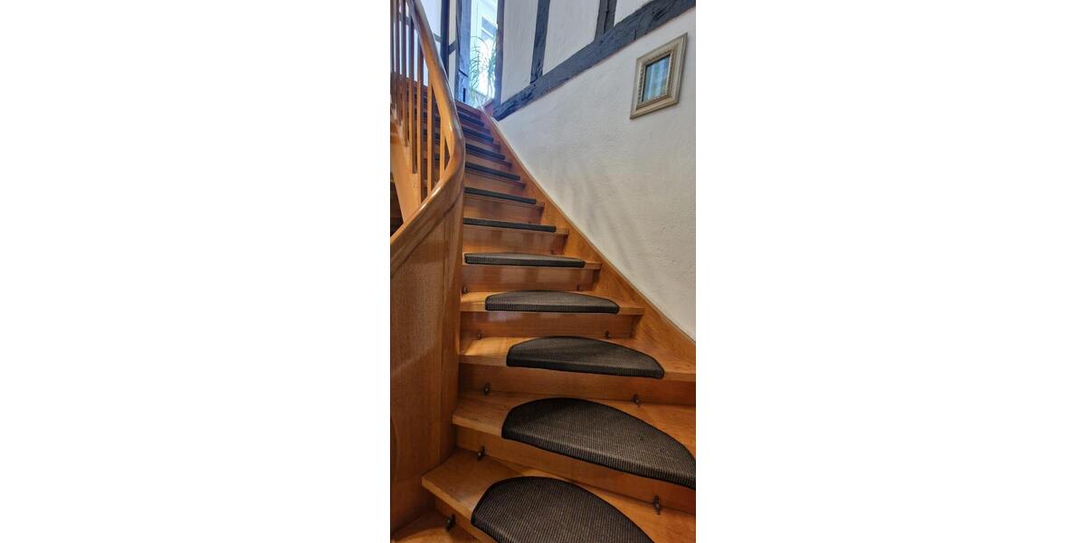 Wohnliche Buchenholztreppe